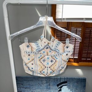 Xhilaration Crossed Back Sleeveless Crop Top